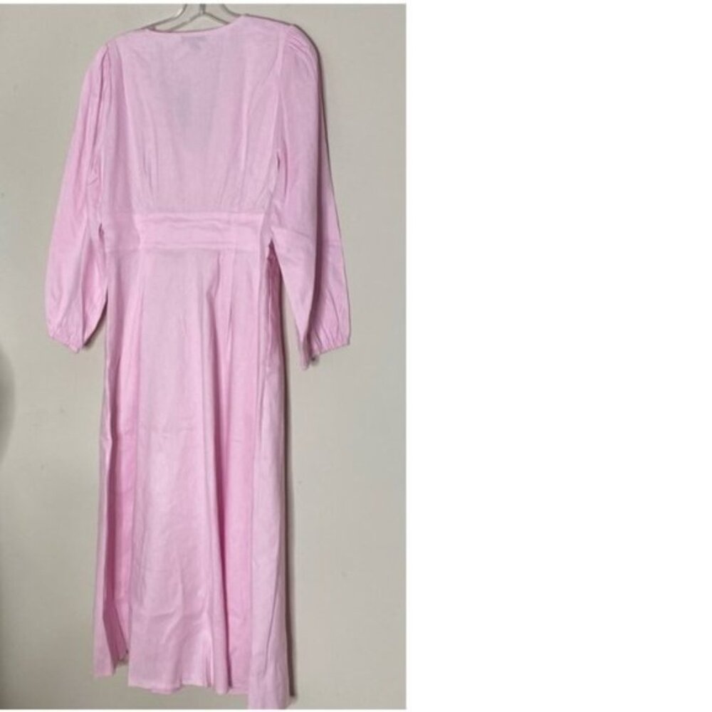 J.CREW Stretch viscose blend button-front midi dress - Picture 7 of 8